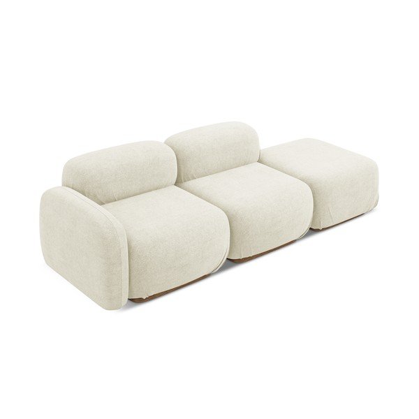 Krémszínű buklé moduláris heverő (jobb oldali) Ailani – Makamii-image-3