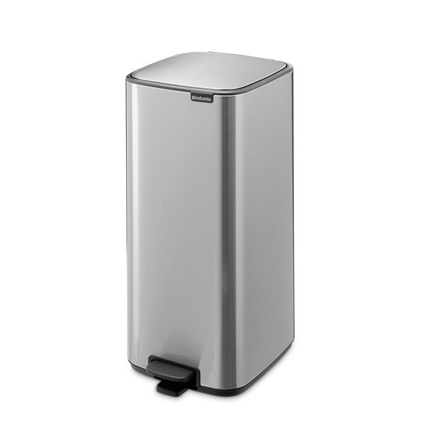 Matt ezüstszínű acél pedálos szemetes 30 l Bo – Brabantia