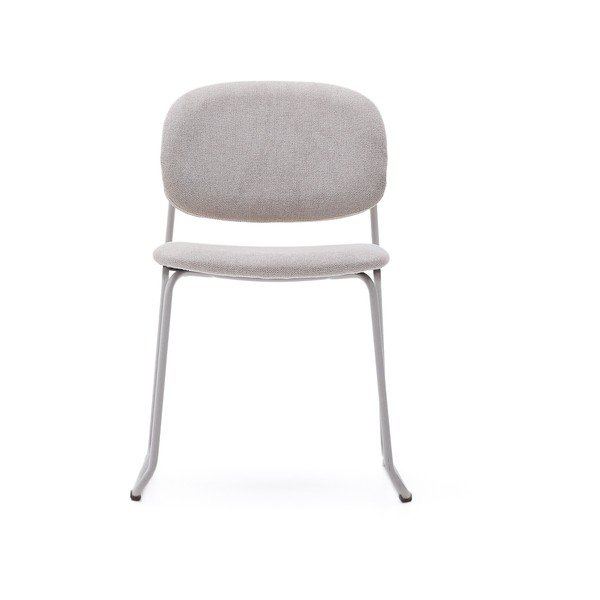 Bézs fém rakásolható étkezőszék Meli – Kave Home-image-2