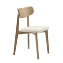 Krémszínű-natúr színű étkezőszék Elim – Unique Furniture