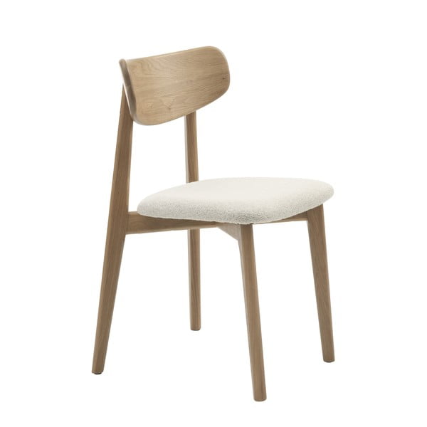 Krémszínű-natúr színű étkezőszék Elim – Unique Furniture