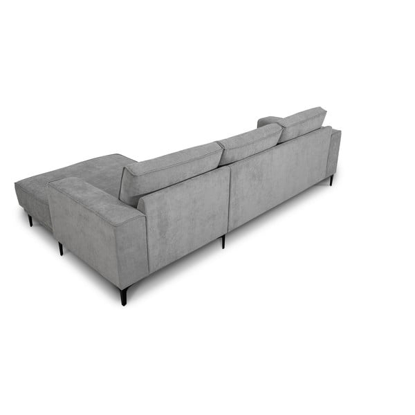 Szürke sarokkanapé (jobb oldali-heverő résszel) Copenhagen – Scandic-image-4