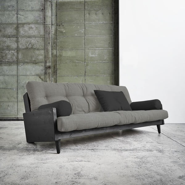 Indie Black/Granite Grey/Dark Grey kihúzható kanapé - Karup