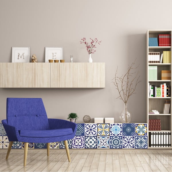 Tiles Stickers For Furniture Lubina 30 db-os bútor matrica szett, 15 x 15 cm - Ambiance