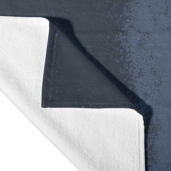 Fehér-kék fürdőlepedő 70x150 cm Nightfall – Blanc-image-3