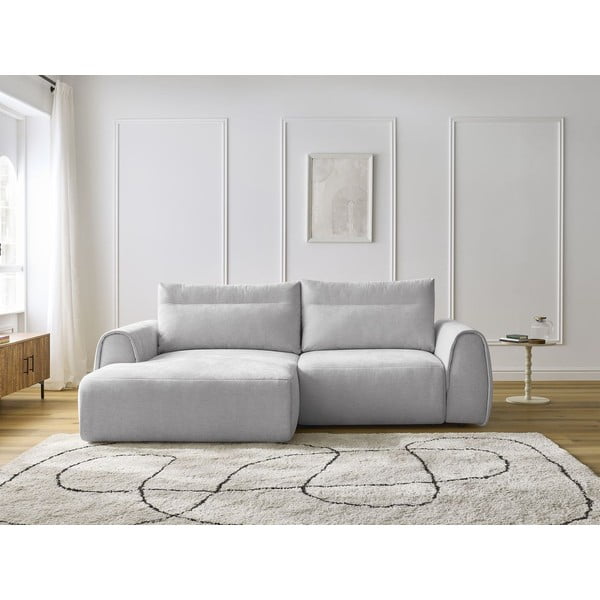 Világosszürke sarokkanapé Aden – Bobochic Paris-image-4