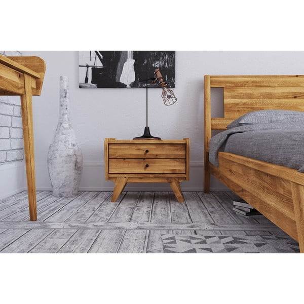 Tölgyfa éjjeliszekrény Retro 1 - The Beds-image-1