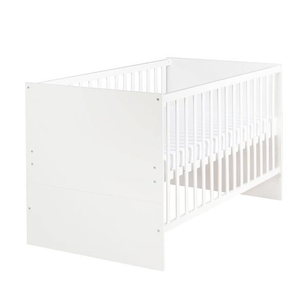 Fehér babaágy állítható magassággal 70x140 cm Anton – Roba