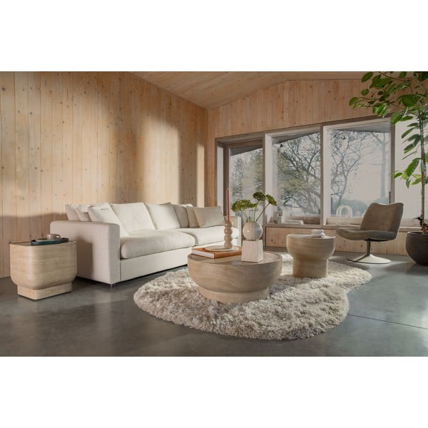 Tárolóasztal kő dekorral ø 45 cm Noble – Zuiver-image-2