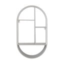 Világosszürke többszintes fém fali polc 35 cm Feira – House Nordic