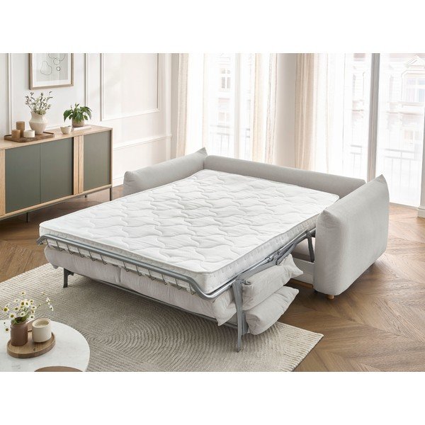 Világosszürke kinyitható kanapé 234 cm Ernest – Bobochic Paris-image-1