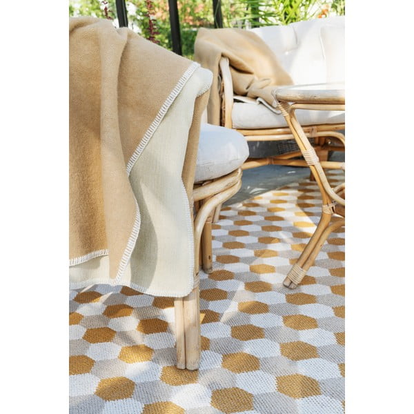 Okkersárga kültéri-beltéri futószőnyeg 70x160 cm Dana Ochre – Pappelina-image-3