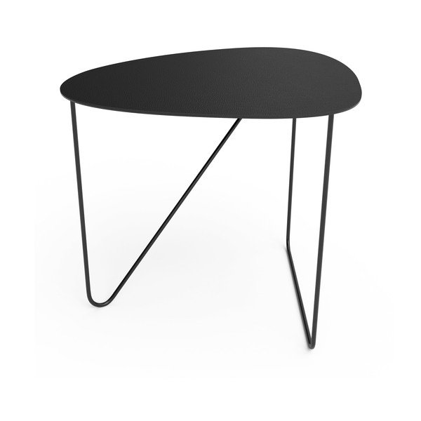 Fekete fém dohányzóasztal 44x50 cm Curve L Bull – LIND DNA