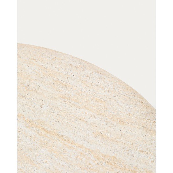 Beton kerek kerti dohányzóasztal ø 90 cm Drasi – Kave Home-image-4