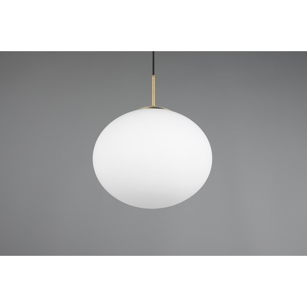 Fehér-aranyszínű függőlámpa üveg búrával ø 30 cm Fomento – Trio-image-3