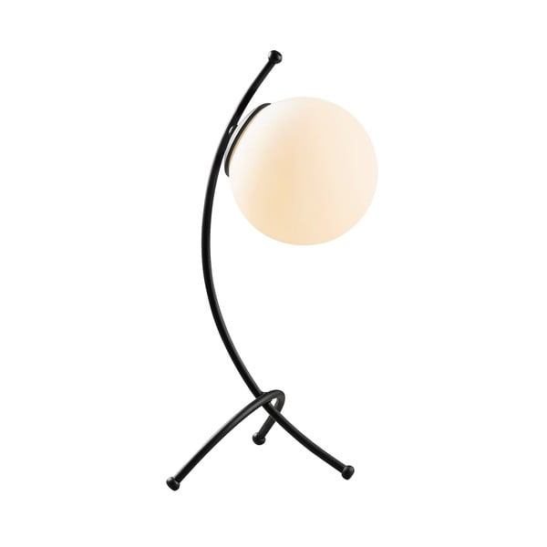 Fekete-fehér asztali lámpa üveg búrával (magasság 43 cm) Yay – Opviq lights-image-3