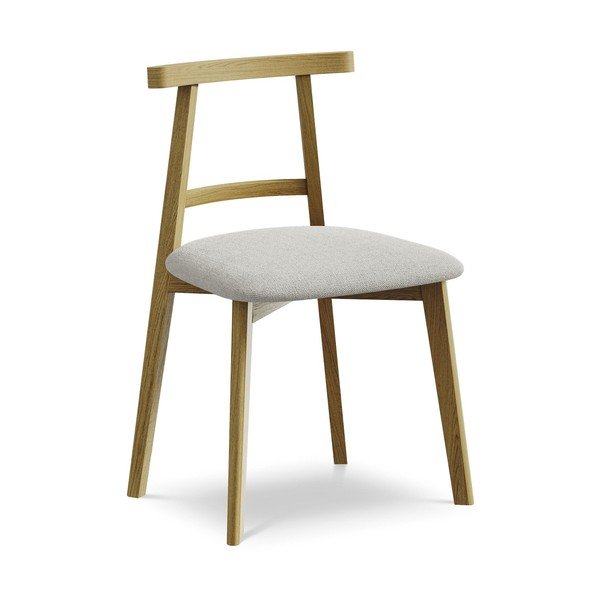 Világosszürke tömörfa étkezőszék Ohelo – Makamii