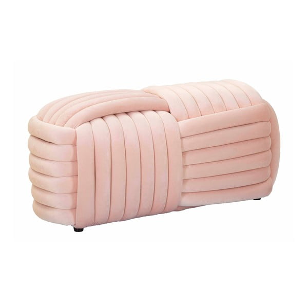 Világos rózsaszín bársony pad Softy – Mauro Ferretti-image-2