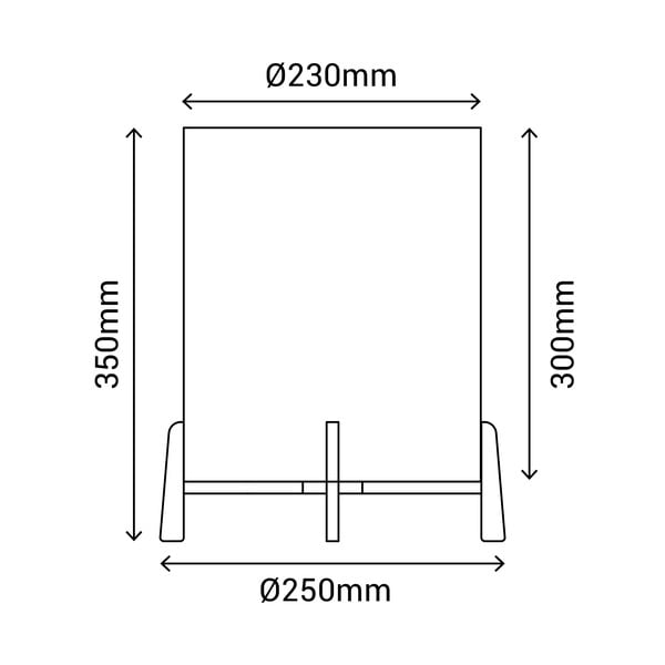 Wala rattan asztali lámpa, magasság 35 cm - SULION-image-4