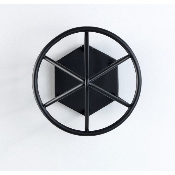 Menton fekete falra szerelhető akasztó - Wenko-image-1