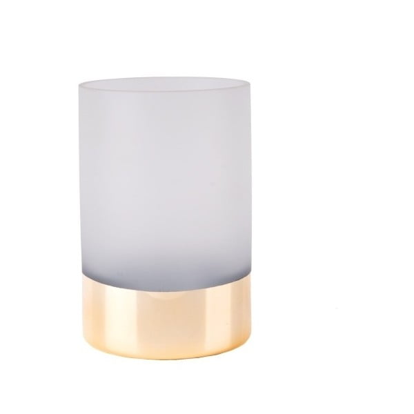 Glamour fehér-arany üvegváza, magasság 15 cm - PT LIVING