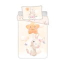 Sárga pamut gyerek ágyneműhuzat babaágyhoz 100x135 cm Bunny "Star" – Jerry Fabrics