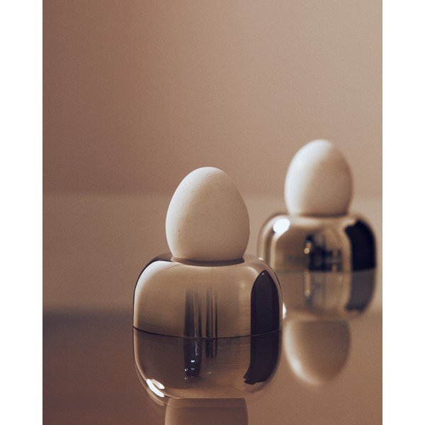 Rozsdamentes acél lágytojás tartó szett 2 db-os Nirela – Kave Home-image-1