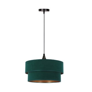 Petróleumkék függőlámpa textil búrával ø 35 cm Scopello – Candellux Lighting