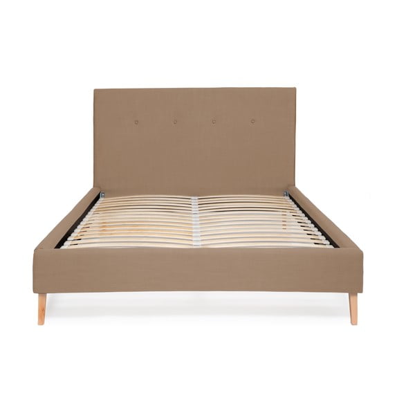 Kent Linen barna ágy, 200 x 160 cm - Vivonita