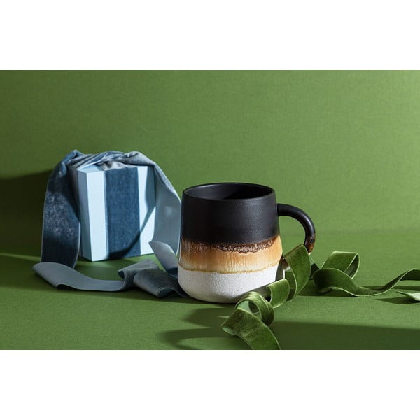 Fekete agyagkerámia bögre 360 ml Mojave – Sass & Belle-image-3