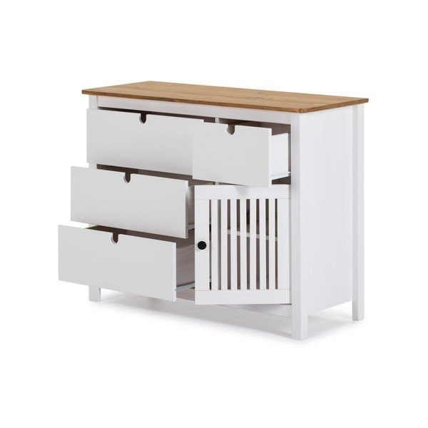 Bruna fehér fa komód - Marckeric-image-4