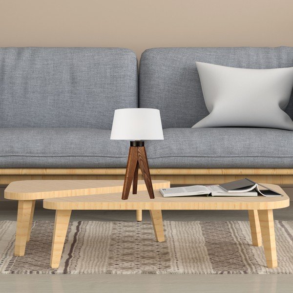 Fehér asztali lámpa - LAMKUR-image-3