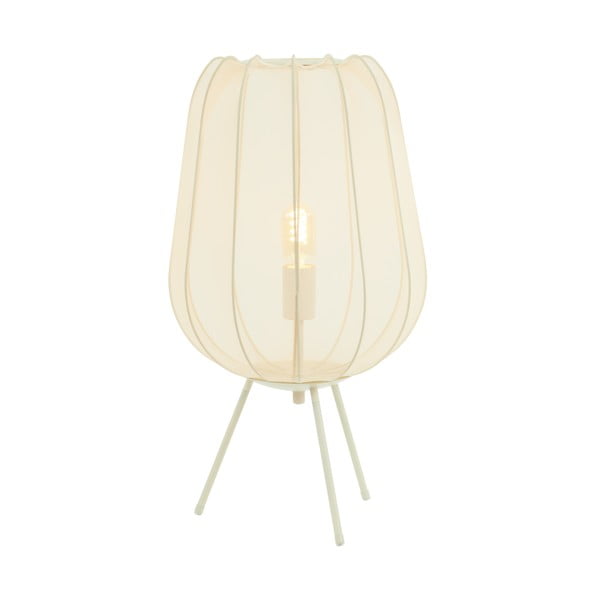 Krémszínű asztali lámpa (magasság 60 cm) Plumeria – Light & Living