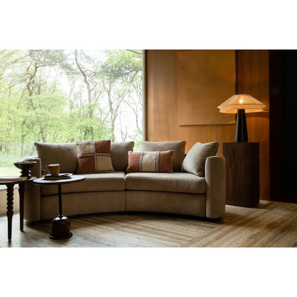 Fekete-fehér asztali lámpa textil búrával (magasság 62 cm) Elon – Dutchbone-image-3