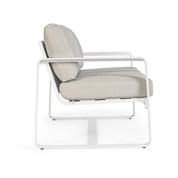 Fehér alumínium kerti kanapé Merrigan   – Bizzotto-image-4