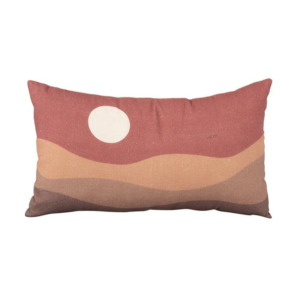 Clay Sunset barna-piros pamut párna, 50 x 30 cm - PT LIVING