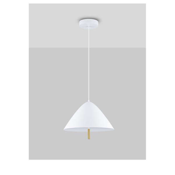Fehér fém LED függőlámpa fém búrával ø 40 cm Oros – Nova Luce-image-3