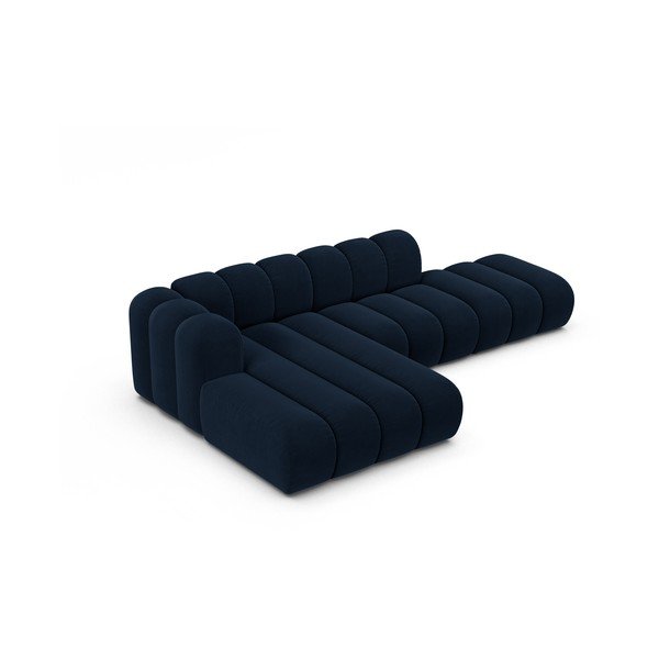 Sötétkék sarokkanapé (bal oldali) Lupine – Micadoni Home-image-2
