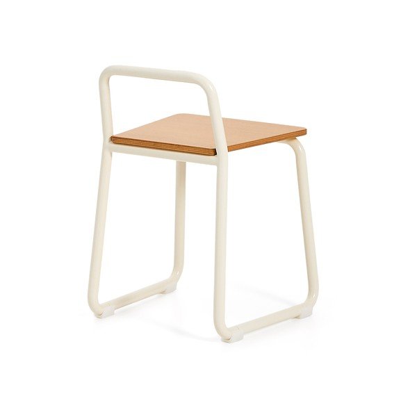 Bézs fém gyerek szék Tinn – Kave Home-image-4