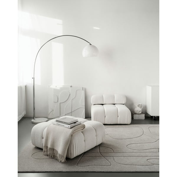 Világosszürke gyapjú szőnyeg 160x230 cm Morphic – Agnella-image-1