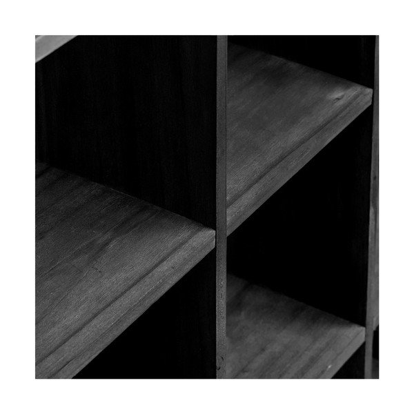 Fekete többszintes borovi fenyő fali polc 46 cm Moss – House Nordic-image-4