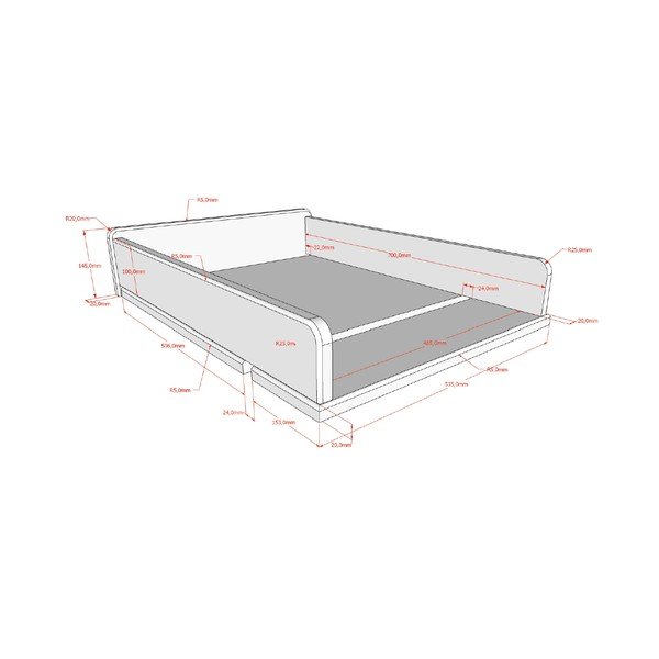 Fehér bükkfa pelenkázó feltét Forrest – Vipack-image-2