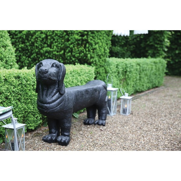 Fekete kerti pad Dachshund – Esschert Design-image-1