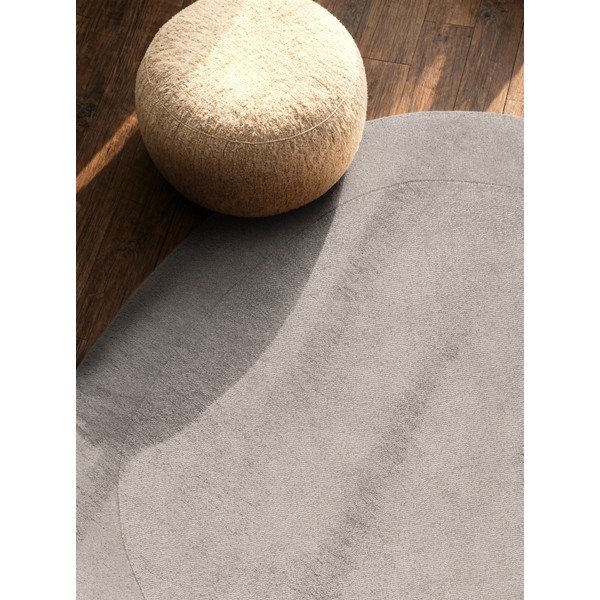 Szürke kézi szövésű gyapjúkeverék kerek szőnyeg ø 160 cm Kari Organic – Villeroy&Boch-image-2