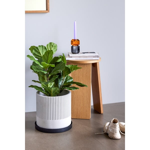 Natúr színű ülőke tölgyfa dekorral Split – Hübsch-image-2