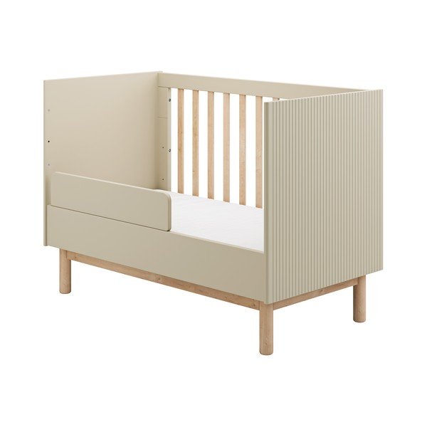 Krémszínű babaágy 60x120 cm Miloo – Pinio-image-4