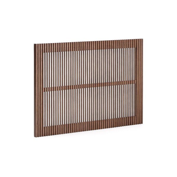 Sötét natúr színű kőrisfa ágytámla 105x70 cm Beyla – Kave Home