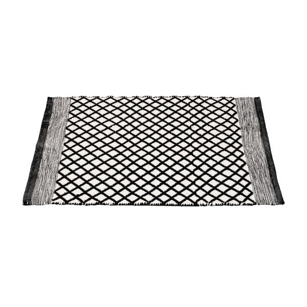 Fekete-fehér újrahasznosított műanyag fürdőszobai kilépő 50x80 cm Tara – Wenko-image-2