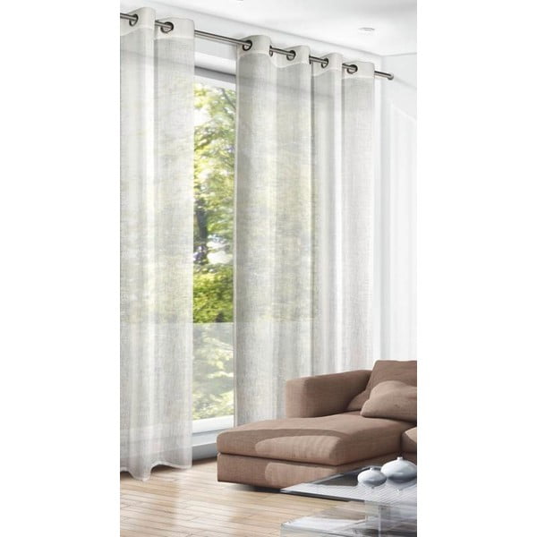 Bézs függöny 140x245 cm Struktura Uni – Sehlbach-image-1