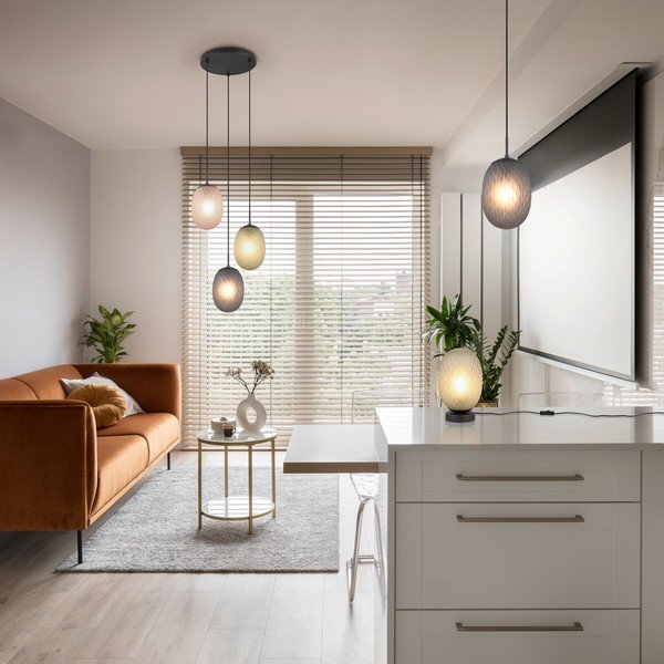 Zöld asztali lámpa üveg búrával (magasság 28,5 cm) Facette – Trio-image-2